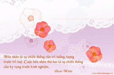 Danh ngôn về hôn nhân, danh ngôn Oscar Wilde...
