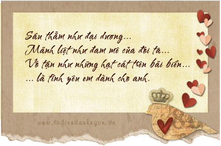 Danh ngôn tình yêu...